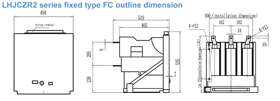 LHJCZ33/LHJCZR2系列产品外形图
